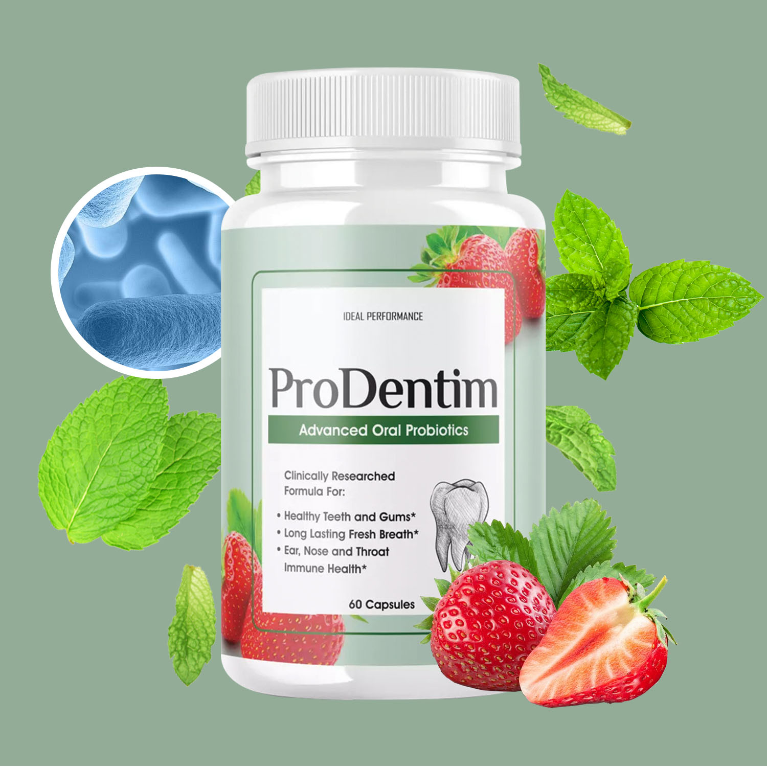 Teeth Whitening Gum - Gelişmiş Ağız Probiyotikleri - Nefesi Tazeleştirir,
