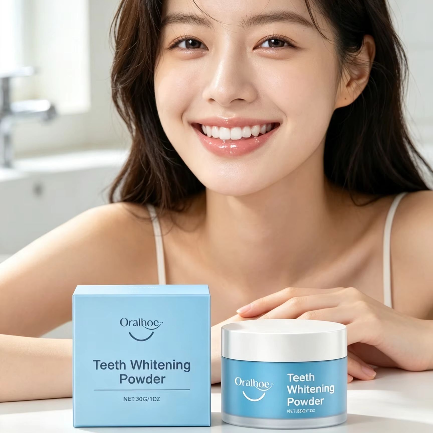 Oralhoe Diş Tozu, Dişleri Fırç - Teeth Whitening Singapore incelemesi ve fiyatı